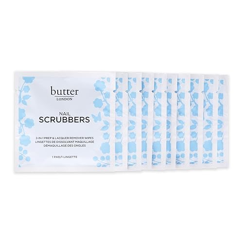 Miniatura 1 de butter LONDON Limpiadores de uñas 2 en 1 toallitas para quitar lacas, 10 unidades