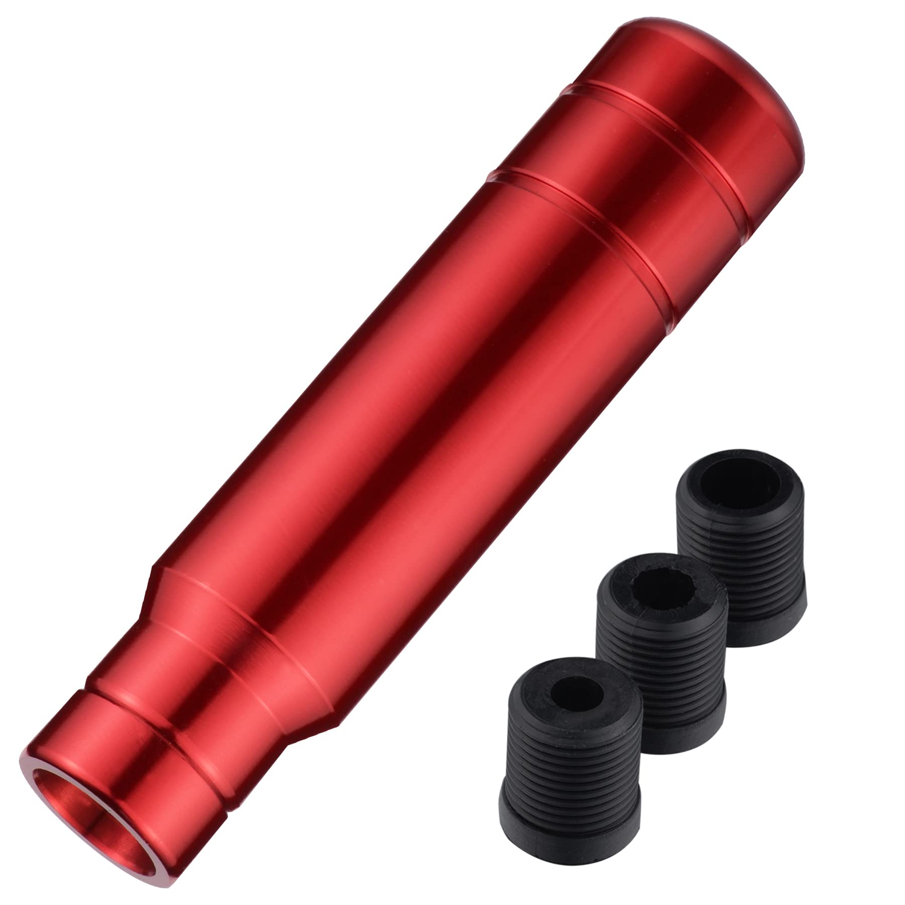 Padaodao Aluminum Alloy Gear Knobs Long Shift Knob Lever Stick Shifter Handle for Most Manual Transmission Cars Trucks SUV, Red
