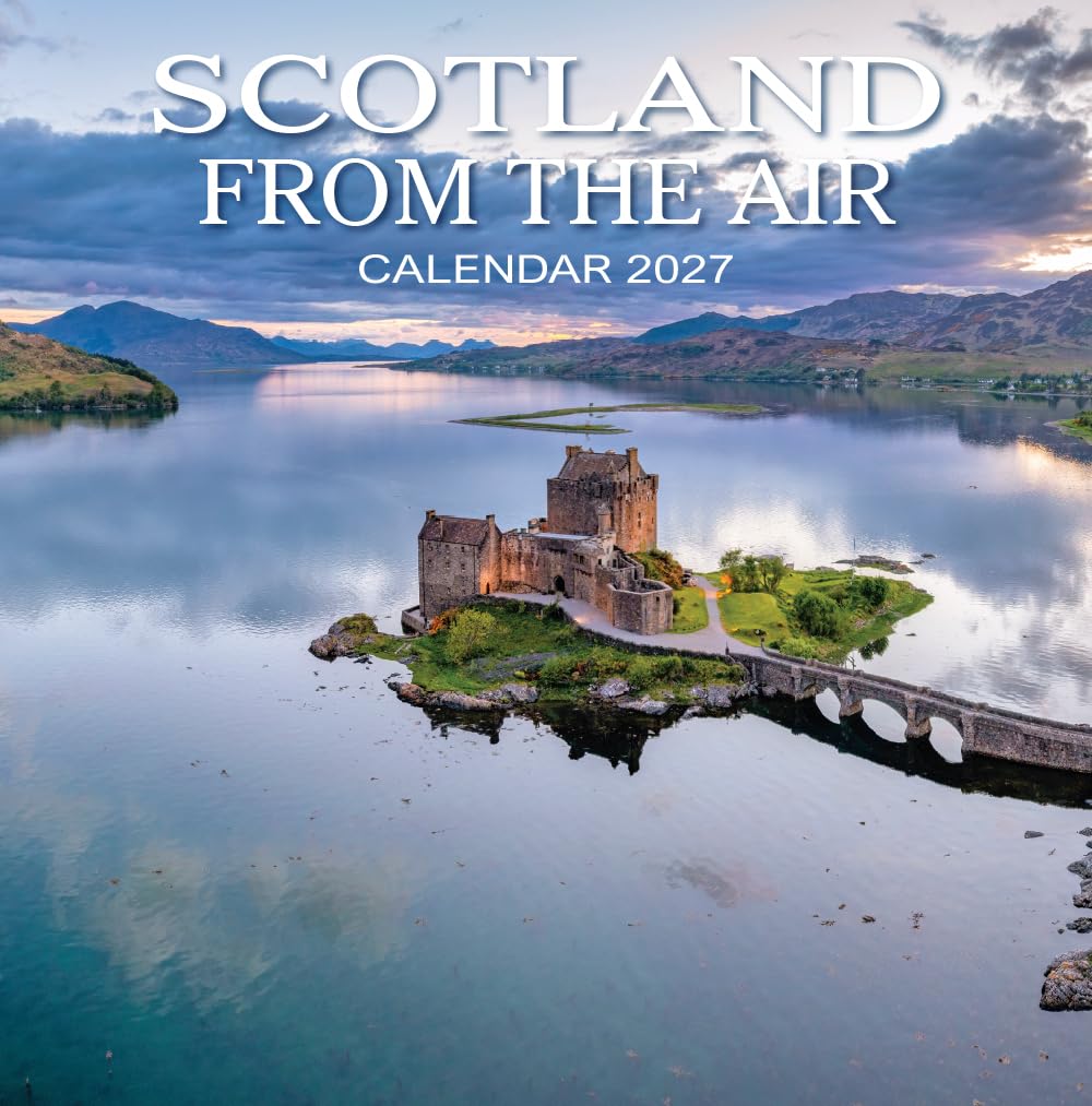 Scotland From The Air Calendar 2027, Wall Calendars, Month To View, Travel, Gift