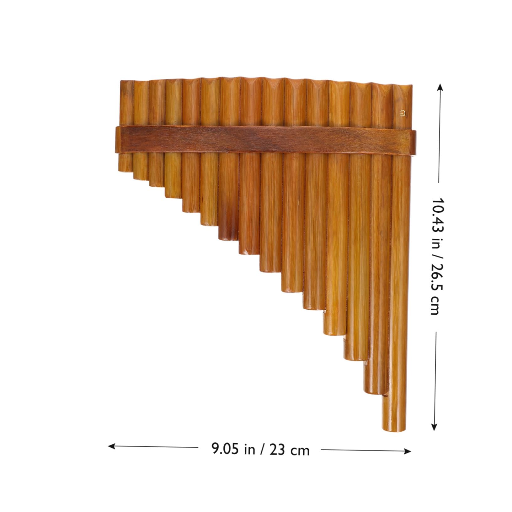 ifundom Professionelle Panflöte Aus Natürlichem Bambus Leichtes Tragbares Musikinstrument Für Anfänger Handgemacht Linkshändig Für Schüler Und Musikalische Früherziehung