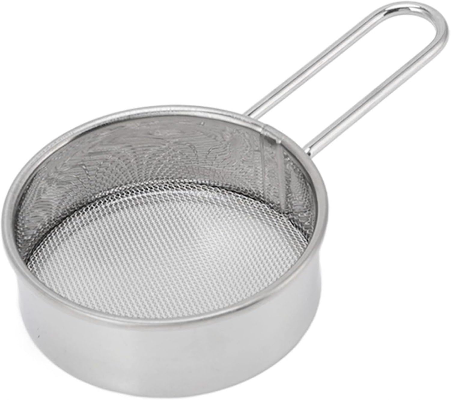 Setaccio per Farina in Acciaio Inox Leggero con Manico Ergonomico per Cucina e Pasticceria