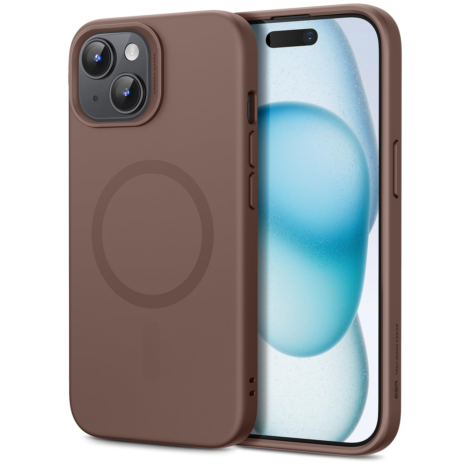 ESR Funda para iPhone 15, Compatible MagSafe, Protección Grado Militar a Prueba Golpes, Funda Magnética para iPhone 15, Funda Híbrida Classic (HaloLock), Transparente — view 20