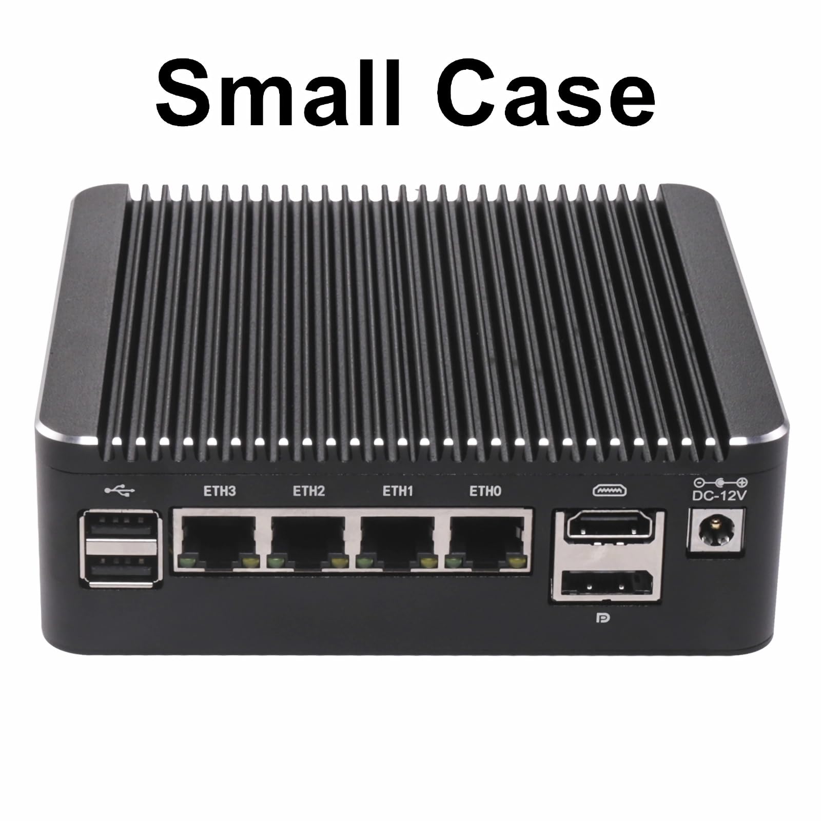 FakestarPC 4 LAN i226 2.5G Firewall Mini komputer z zaporą ogniową bez wentylatora n150 ((Upgrade N100, 4C/4T, do 3,6 GHz) Serwer ddr4 nvme typ - C PF Sense opnsense AES - nie