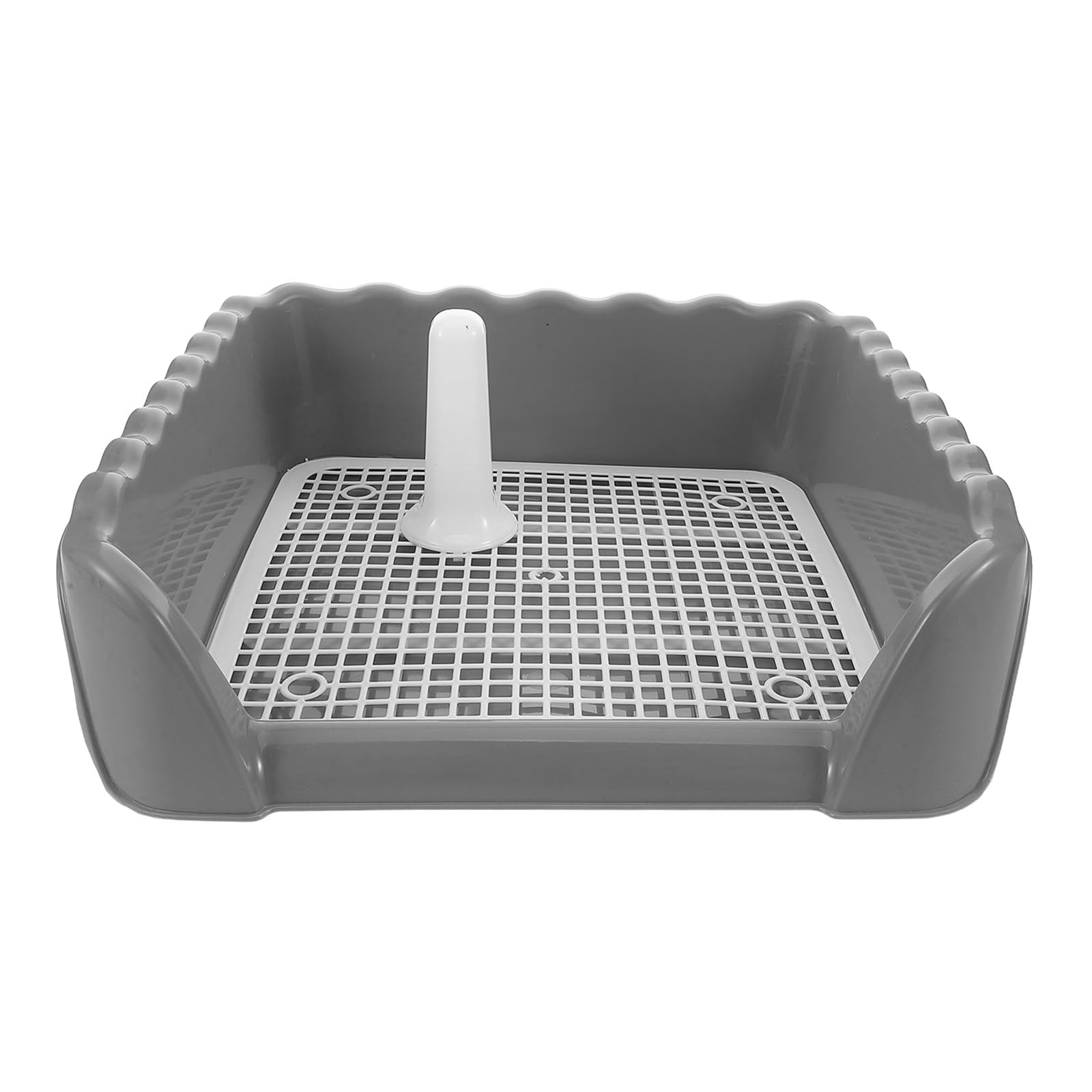 Toilettes pour chien avec grille pour éviter les pattes sales dans la maison