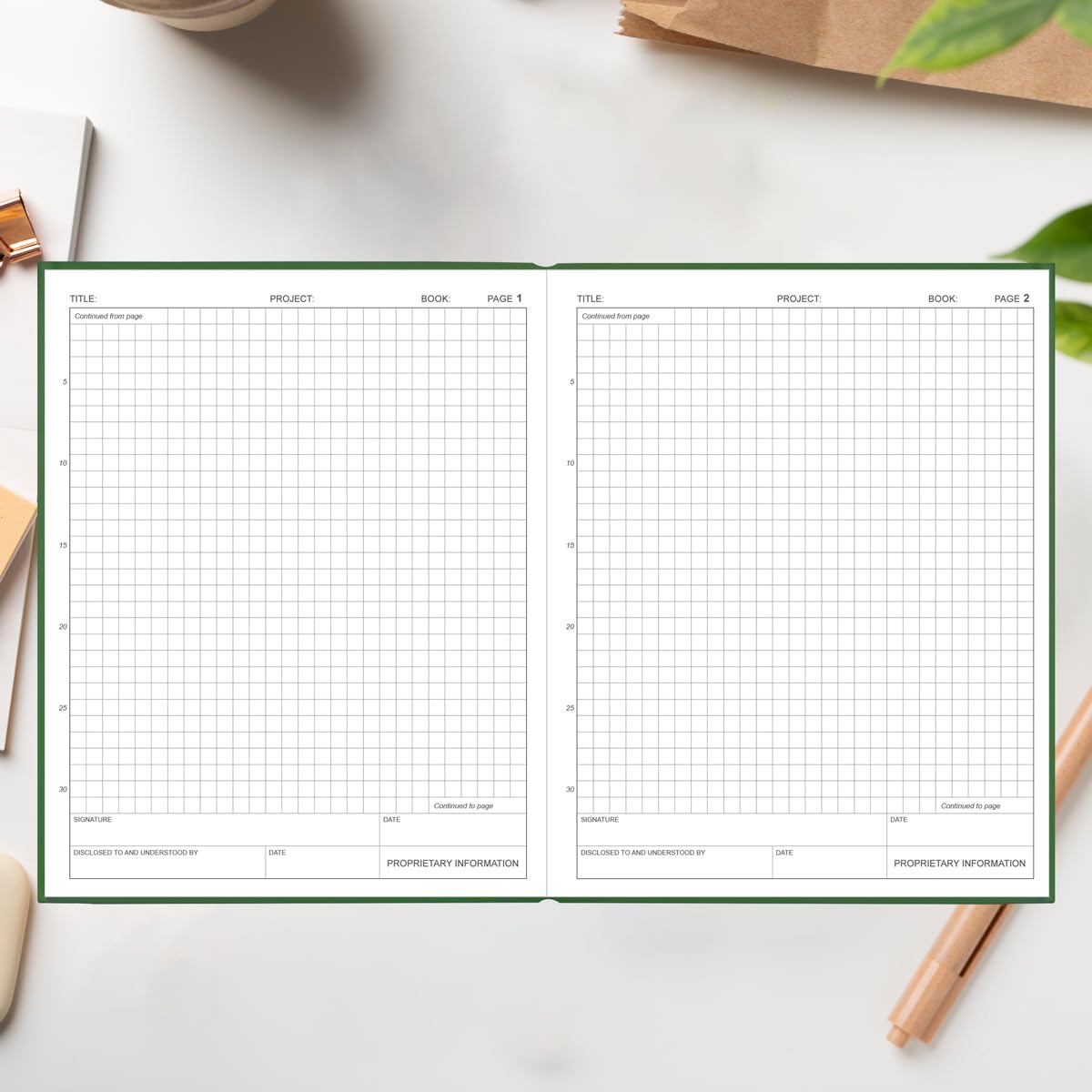 Engineering Notebook: 120 Pages Grid Format - Graph Paper - View #6