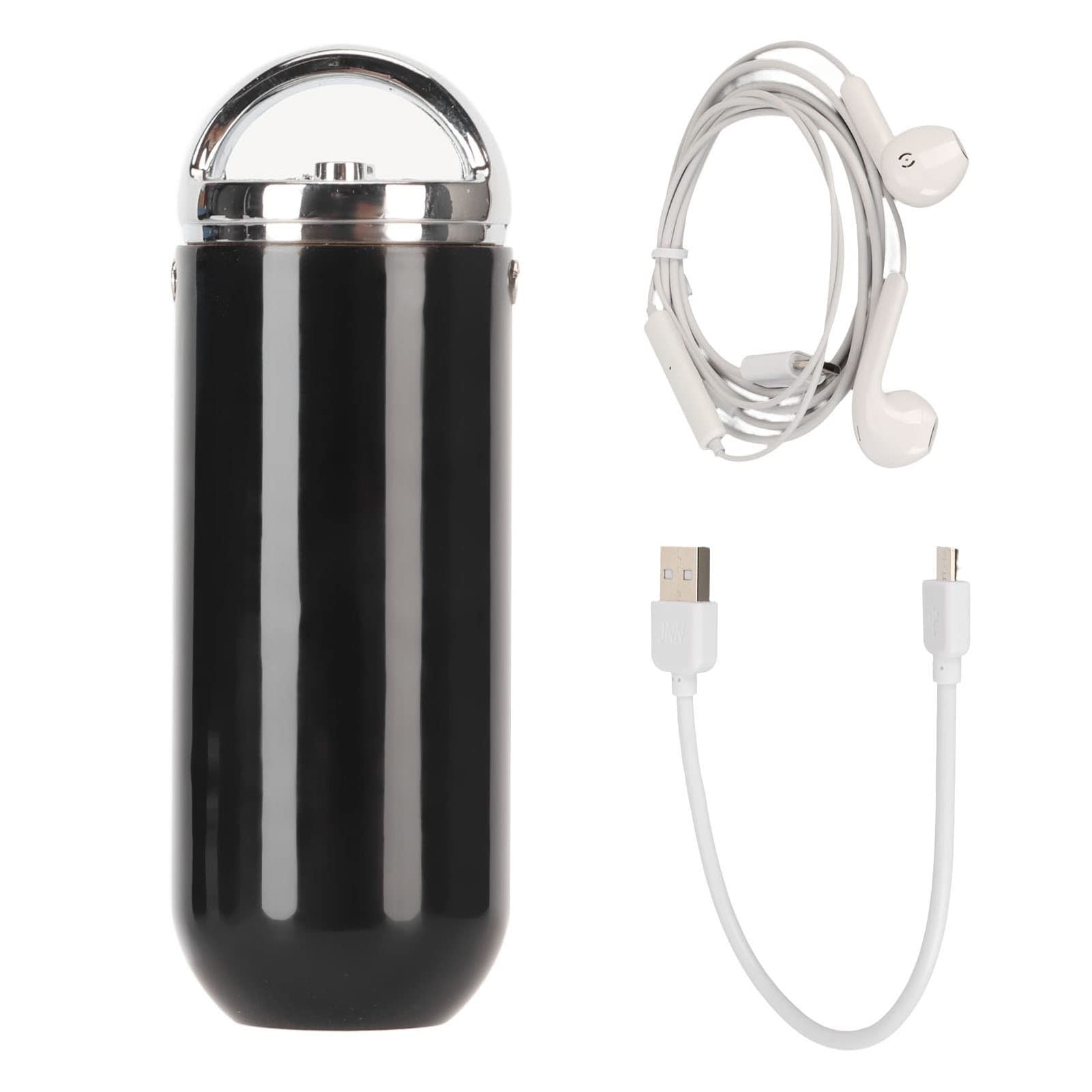 Grabadora de Voz, Guardado Automático, Elegante, HD, Reducción de Ruido, Larga Duración, Delgada, Digital, Activada por Voz, Grabadora Inteligente para Clase para Grabación (16 GB)