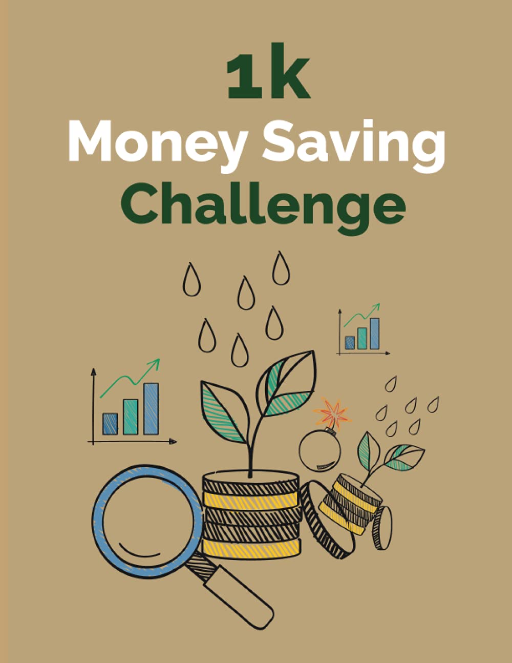 1K Money Saving Challenge Printable Modern Minimalism | Savings Tracker, 52 Week Challenge, Financial Planner, Money Tracker, Planner Insert: 1K Money Saving Challenge