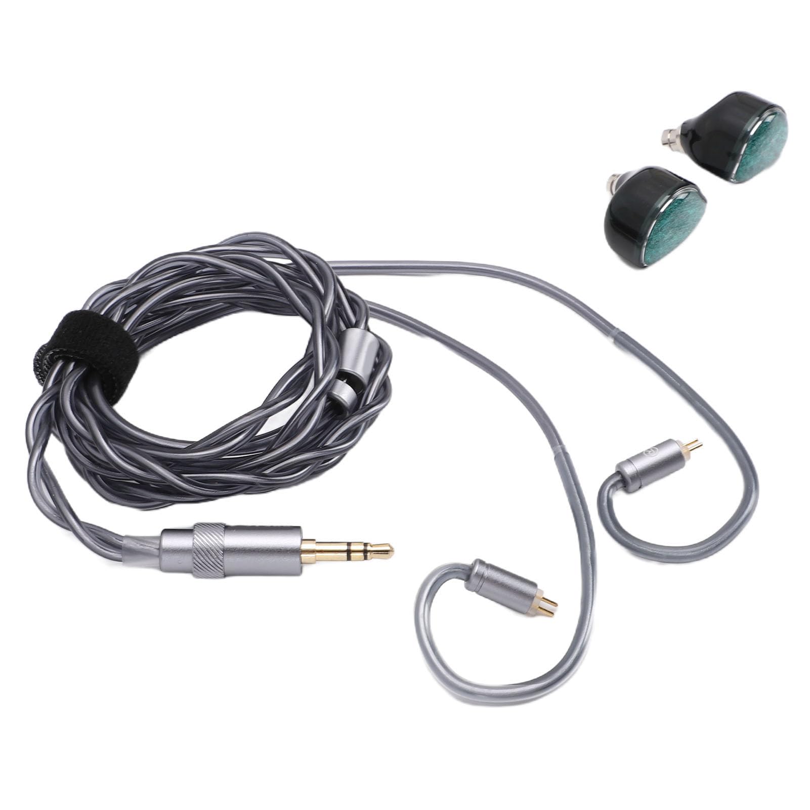 Przewodowe Słuchawki Douszne HiFi Odłączany Kabel Słuchawki do Gier IEM z 11 Mm Przetwornikiem Bioceramicznym Scena Dźwiękowa 360° do Laptopa PC Wtyczka 3,5 Mm 4,4