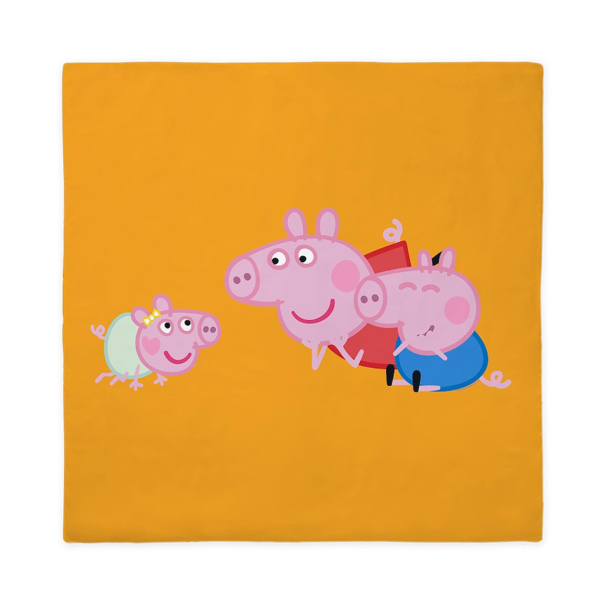 CafePress Peppa Pig: Learning to Crawl Queen Duvet Cover, Printed Comforter Cover, Unique Bedding