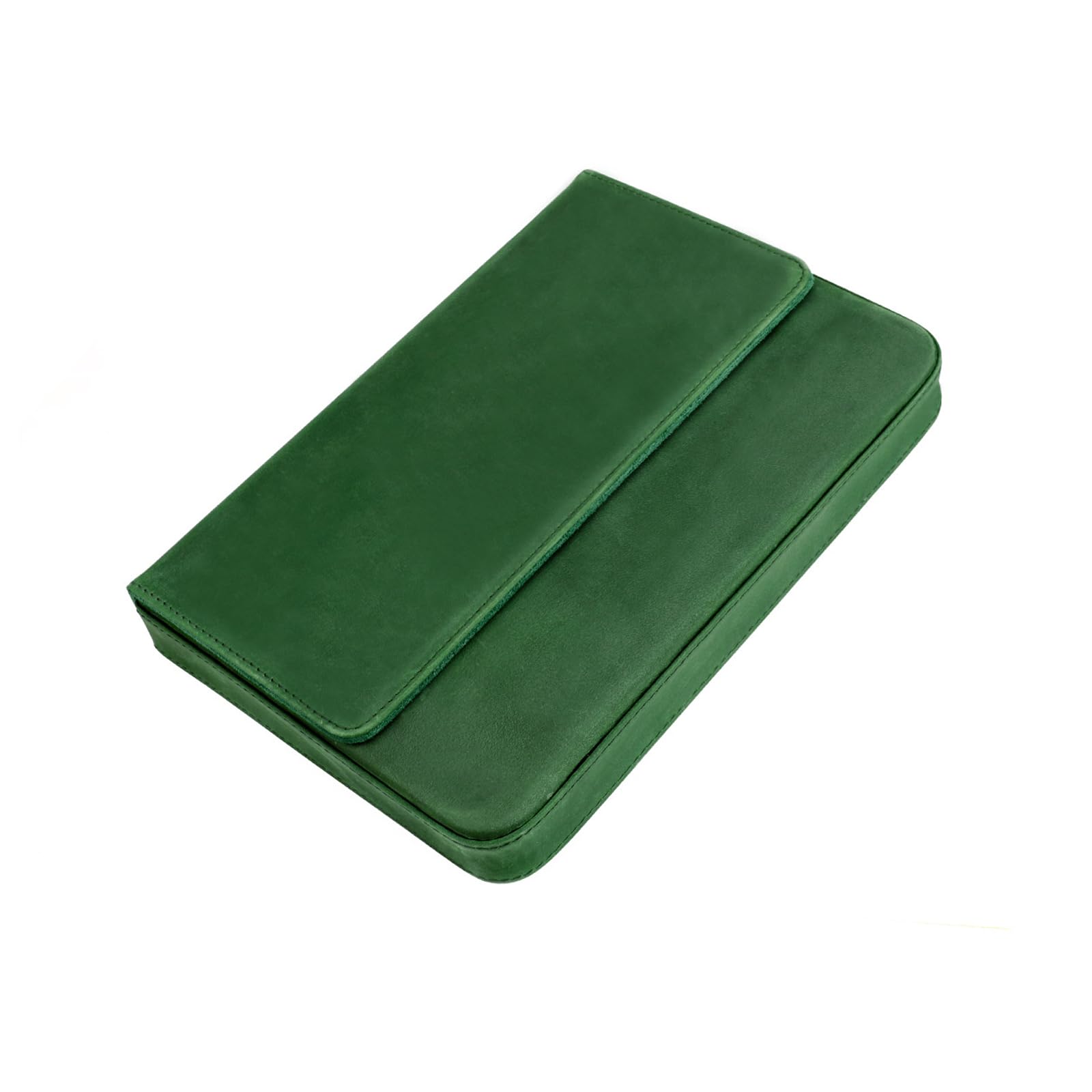 Aqvjd Portable Fountain Pen Organiser Case 12 Compartments for Travel School Use Leather Fountain Pen Storage Case