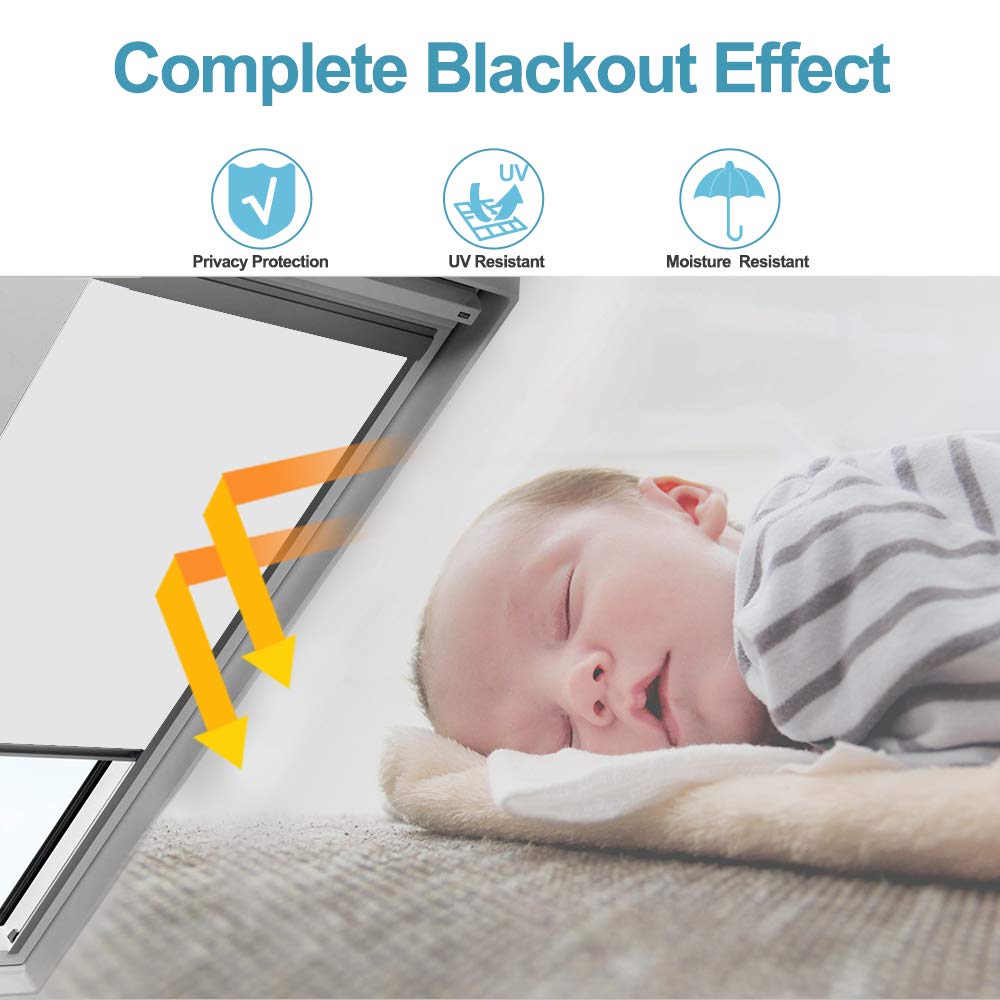 Lospitch - Tenda Avvolgibile Oscurante Per Lucernario, 100