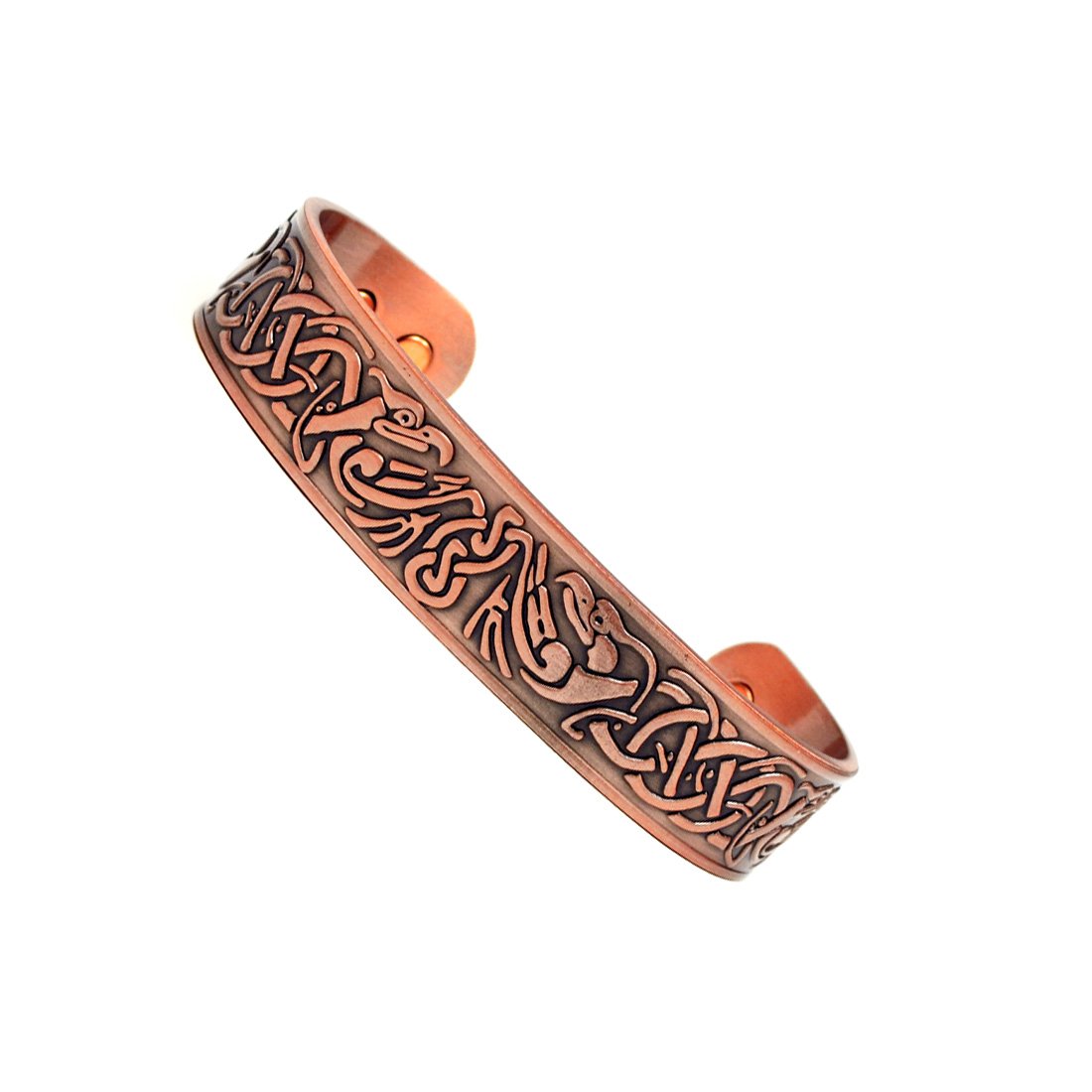 Accents Kingdom Bracelet De Manchette en Cuivre Celtique magnétique De Phoenix