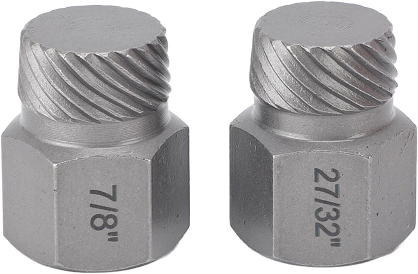 25 Pieces Screw Extractor Set, 40cr Alloy Steel Hex Shank, Easy Removal for Damaged Stripped Screws and Bolts in Mechanical Maintenance (Light Brown)