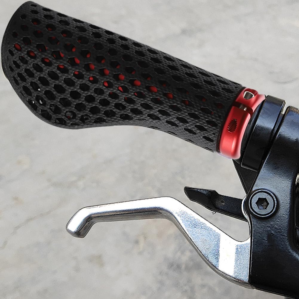 Manopole per manubrio della bicicletta 3D stampato MTB antiurto ergonomiche antiscivolo per mountain bike e altro ancora