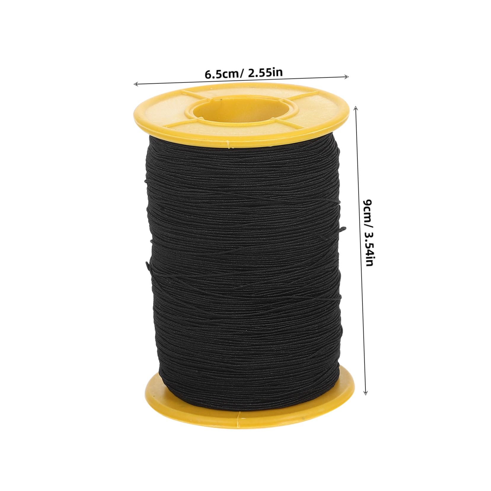 8 Rollos Hilo Elástico Negro Cuerda Stretch para Pulseras DIY Cuentas Costura Manualidades Flexible