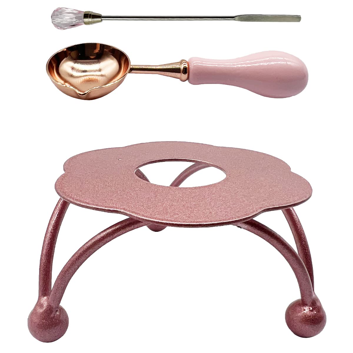 Kit De Fusion Pour Cachet De Cire Avec 1 Cuillère à Fondre Et 2 Outils