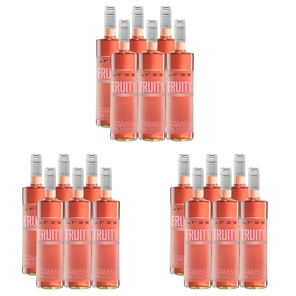 BREE Fruity Rosé süß und fruchtig (6 x 0,75l) (Packung mit 3)