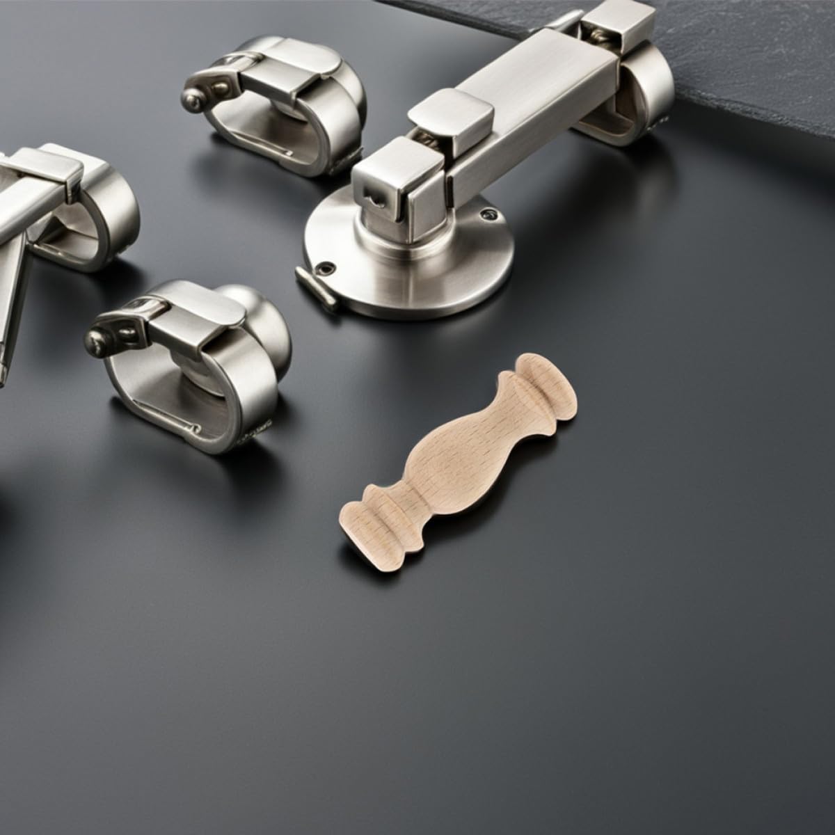 Generisch Massivholz Römische Säulenendstücke 12 Stück Beige 6 X 1,8cm für Treppengeländer und Möbel Selbstgemacht Bastelprojekte und Innenraumdekoration