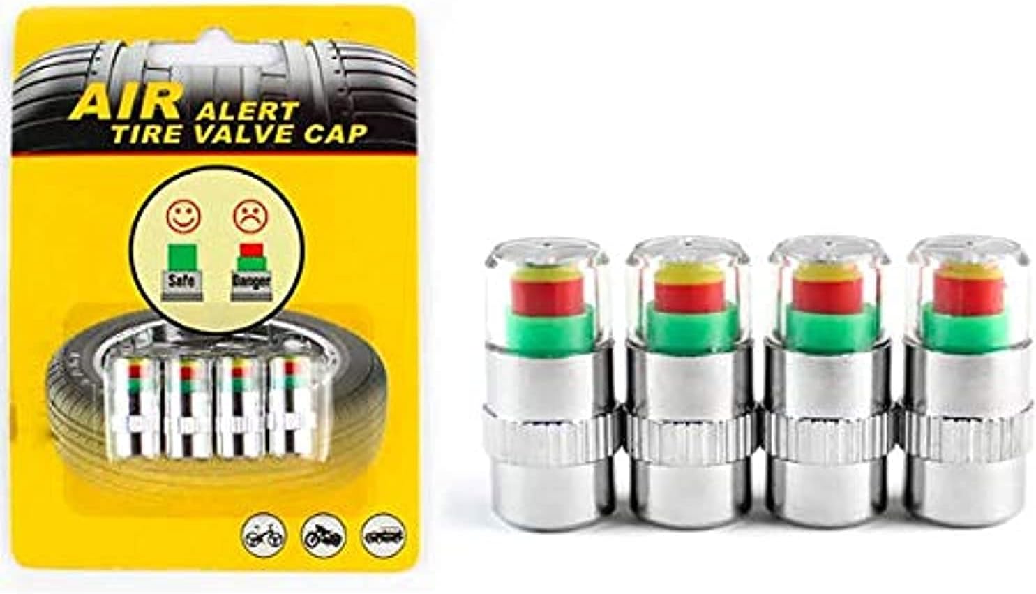 Car Auto Tire Pressure Monitor Valve Stem Caps Cover Sensor Indicator