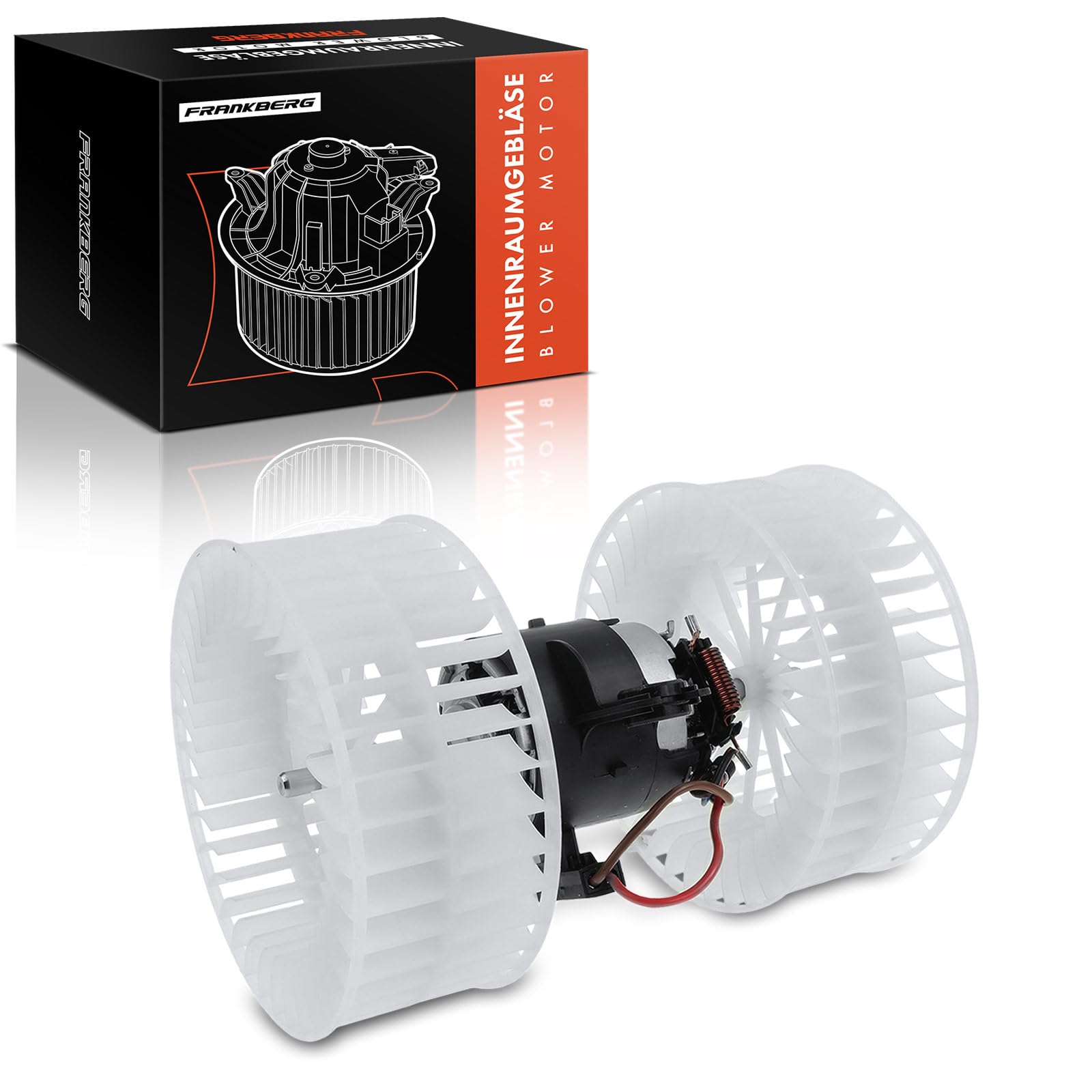 Frankberg Black Heater Blower Motor Fan Compatible With Viano W639 2.1L 3.2L 2003-2014, Vito W639 109-123 2.1L-3.7L 2003-2014 Vito/Mixto W639 109-123 2.1L-3.7L 2003-2014 Replace# 0008358304