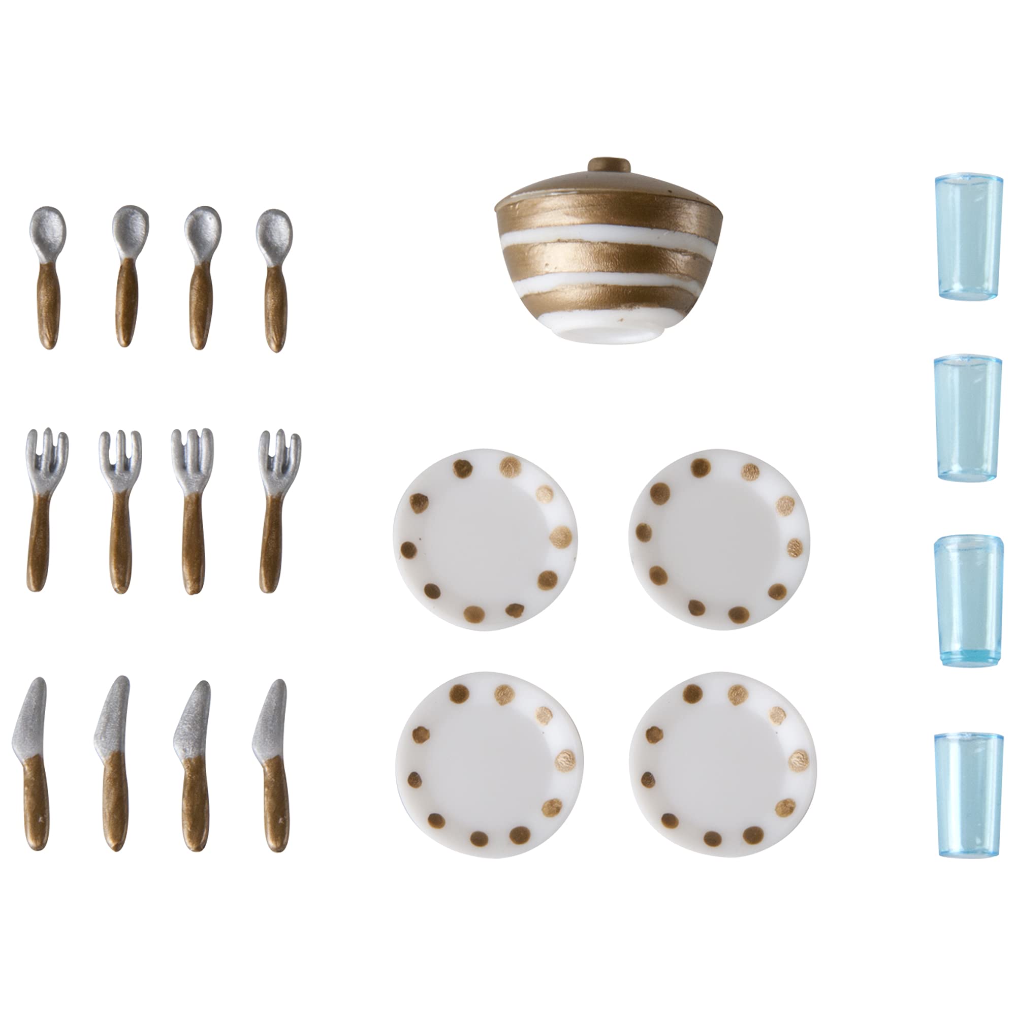 Lundby Dolls House Dinner Service 1:18 Scale Kitchen Accessory Set