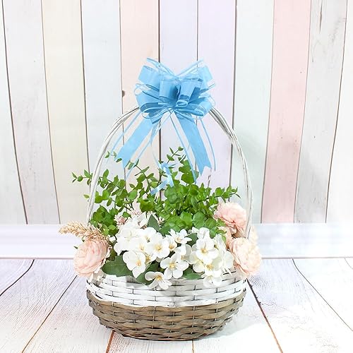 Miniatura 60 de WEWILUCK Lazos de regalo para regalos, lazos rosas para envolver regalos, lazos de regalo con cinta para bodas, despedidas de soltera y decoración