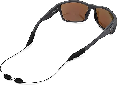Miniatura 3 de Pilotfish Paquete de 2 correas de retención ajustables para lentes de sol, cordón universal sin cola para el cuello con extremos antideslizantes