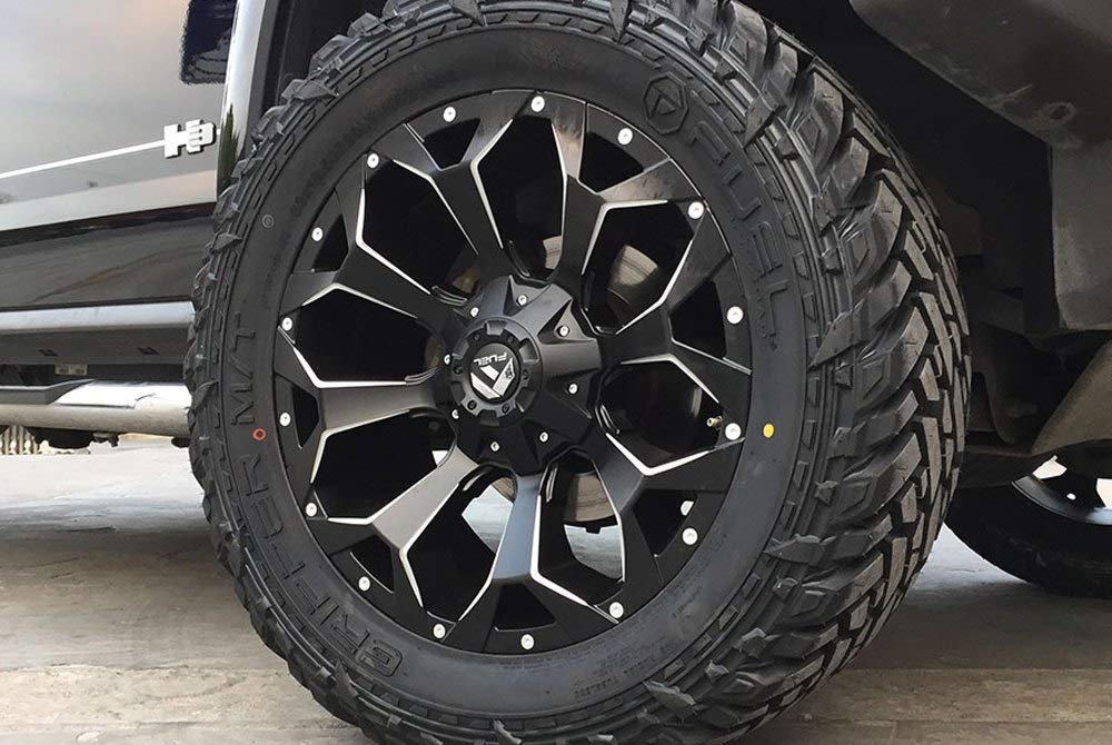 Fuel D546 Assault ustom Wheel - Black with Milled Accents 20 x 9 1 Offset 6x139.7 Bolt Pattern 106.4mm Hub product thumbnail 5