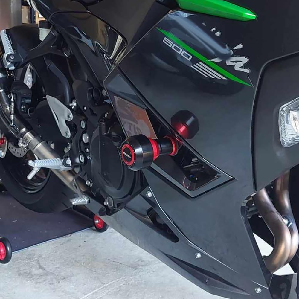 Protezione anticaduta per moto compatibile con Kawasaki NINJA400 Z400 2018-2025 | NINJA500 Z500 2024 2025 Frame Sliders Ninja Z 400 500 protezione anticaduta telaio moto protezione anticaduta