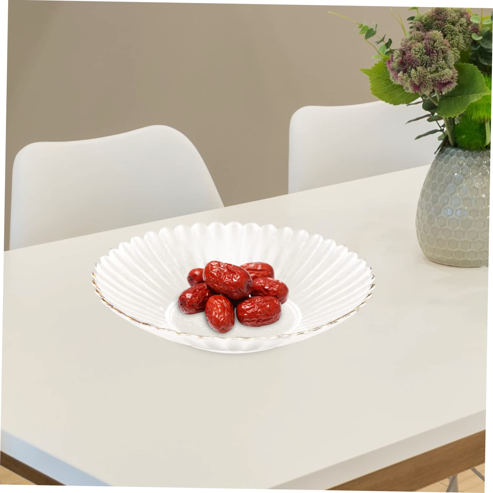 Dto Vassoio Multiuso per Frutta in Cristallo, Vassoio per Torte, Fornitura per Feste di Matrimonio