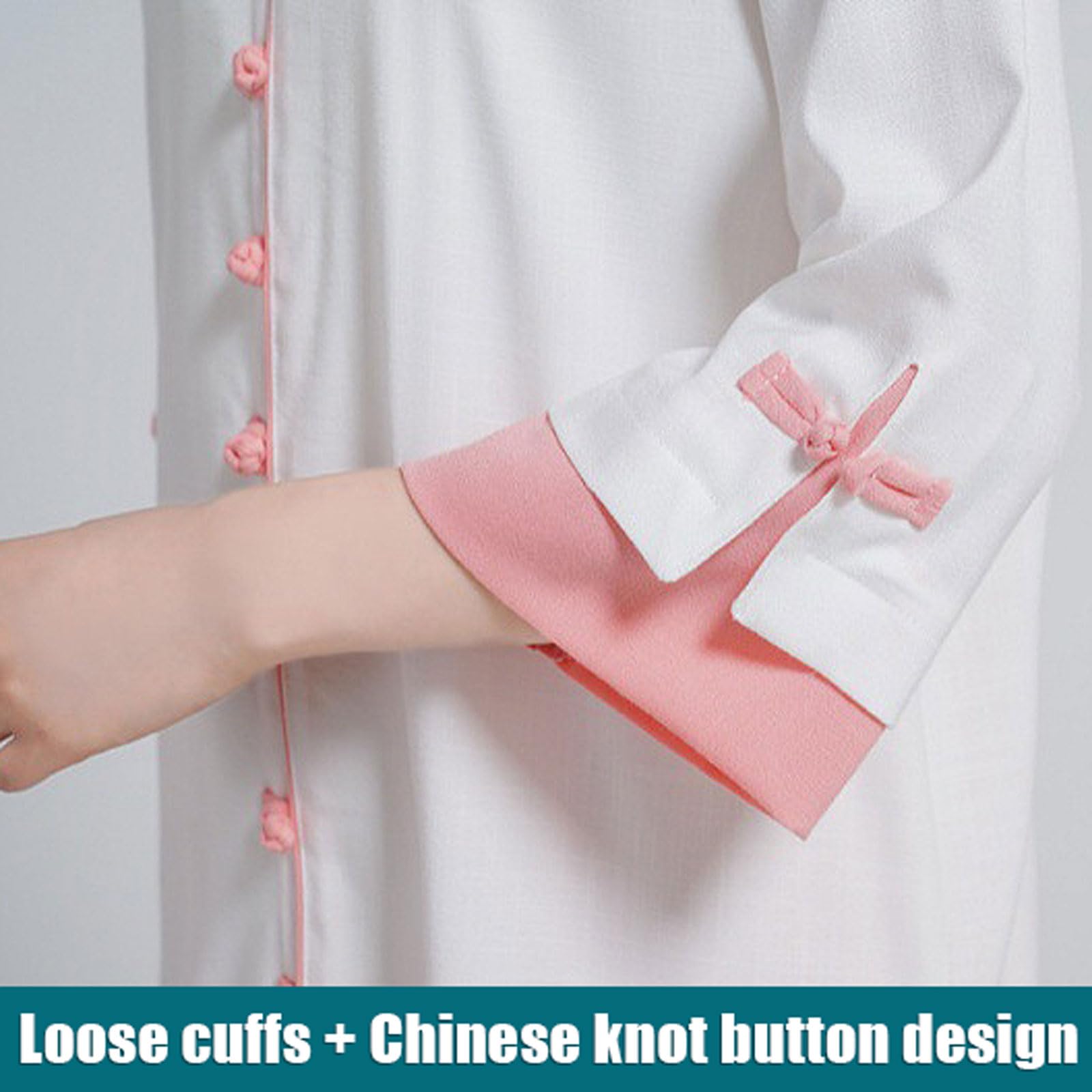 Uniforme da Tai Chi in Cotone e Lino,Uniformi Tradizionali Cinesi per Tai Chi e Wing Chun,Unisex Kung Fu e Arti Marziali Uniforme,Largo E Comodo,per Esercizi Mattutini,Tai Chi,Kung Fu