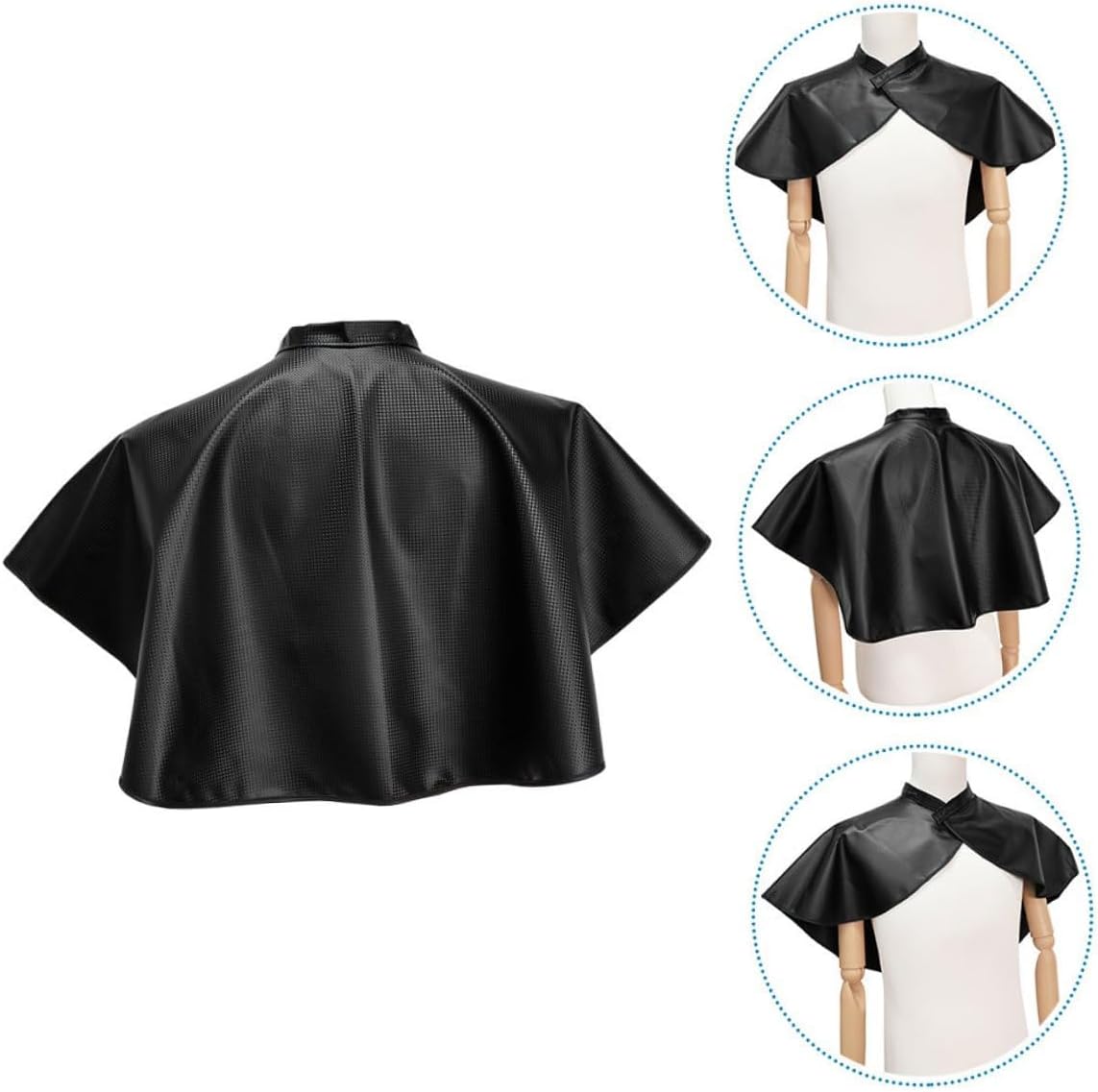 Waterproof Hairdressing Cape 2pcs Black Salon Shampoo Cover for Hairstylists Barber Cape Haircut Apron for Adults Hair Salon Supplies