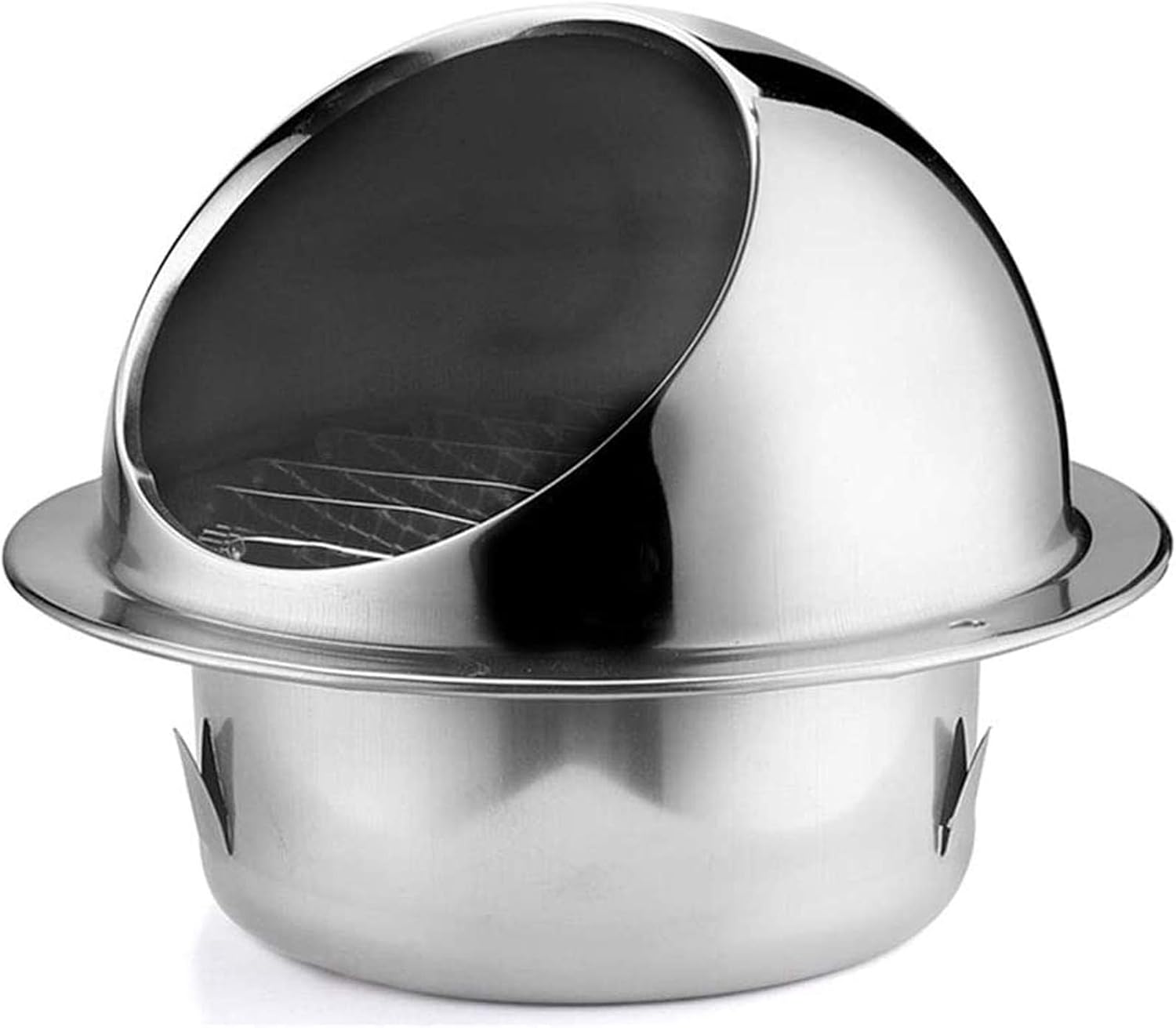 "N/A" WallMountable Stainless Steel Round BullNose Vent