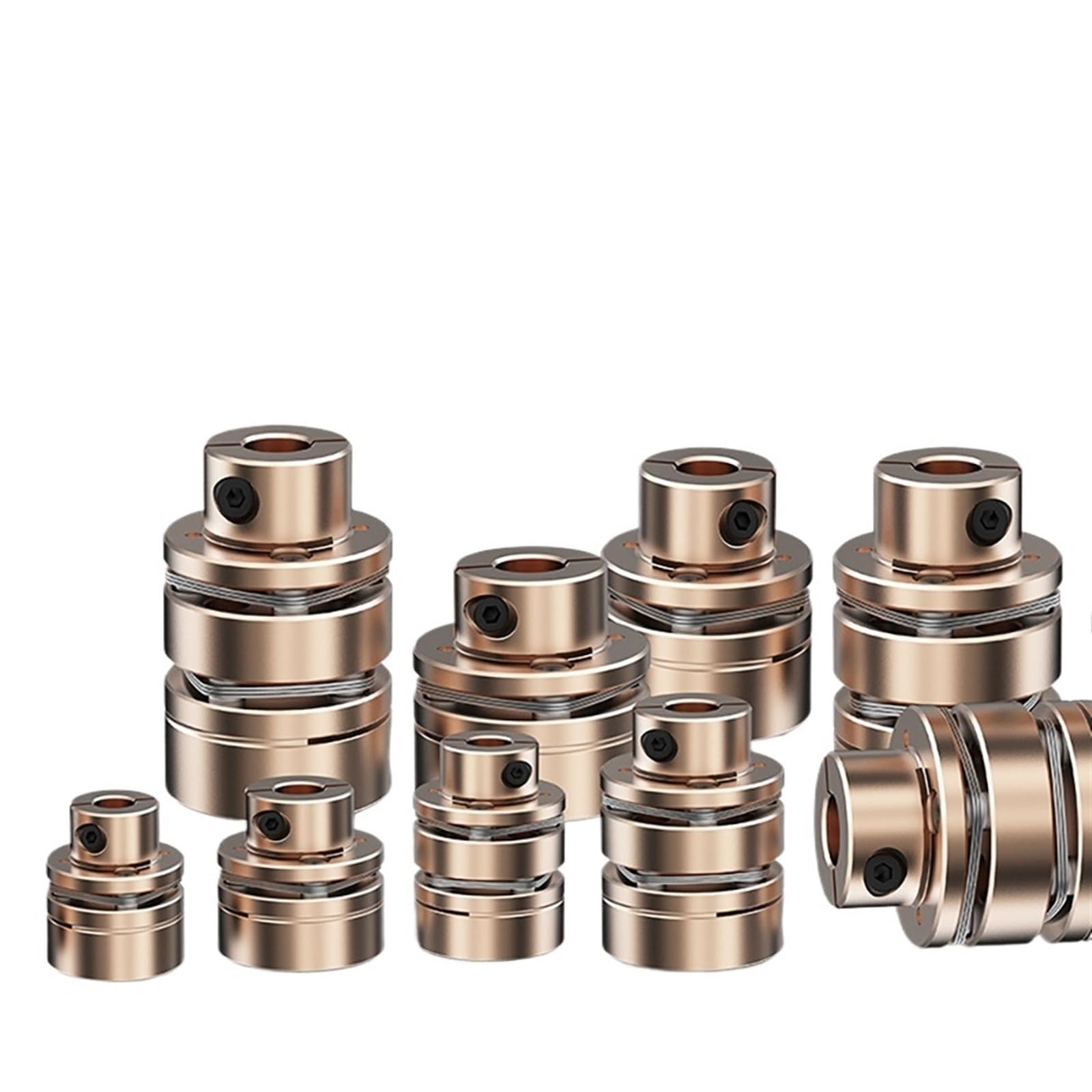 Sprzęgło kołnierzowe LED D82L68/98 elastyczne sprzęgło wału silnika membrany aluminiowe przegub uniwersalny do drukarki 3D Cardan Rc (rozmiar: LED1-B-D82L68-20X20)