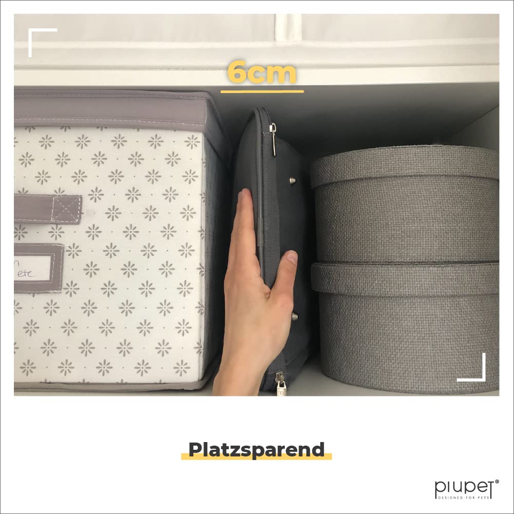 PiuPet® Katzentransportbox I Ideal für Katzen I Stabile Transporttasche mit großem Blickfeld I Transportbox Katze Groß - Stilvolle Katzenbox mit herausnehmbarer Fleecematte