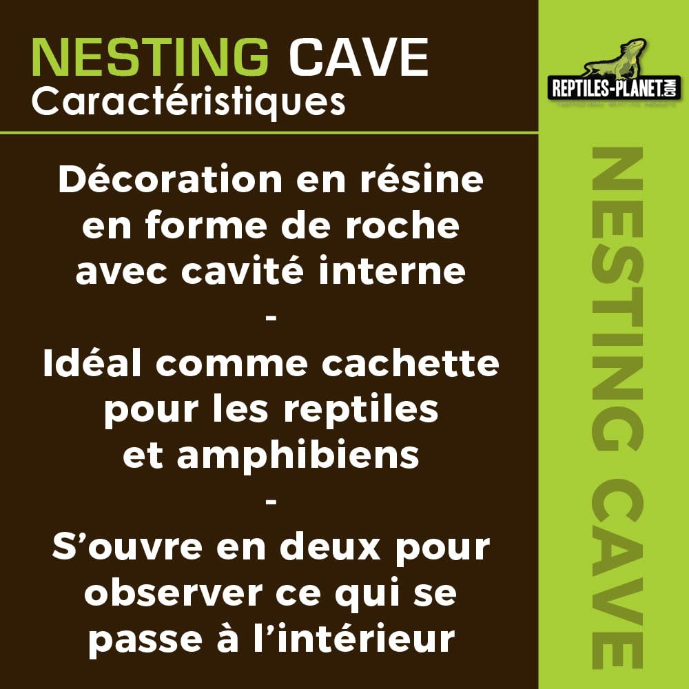 Reptiles Planet - Nesting Cave XL - Nid de Ponte - 20,5 x 15,5 x 16 cm