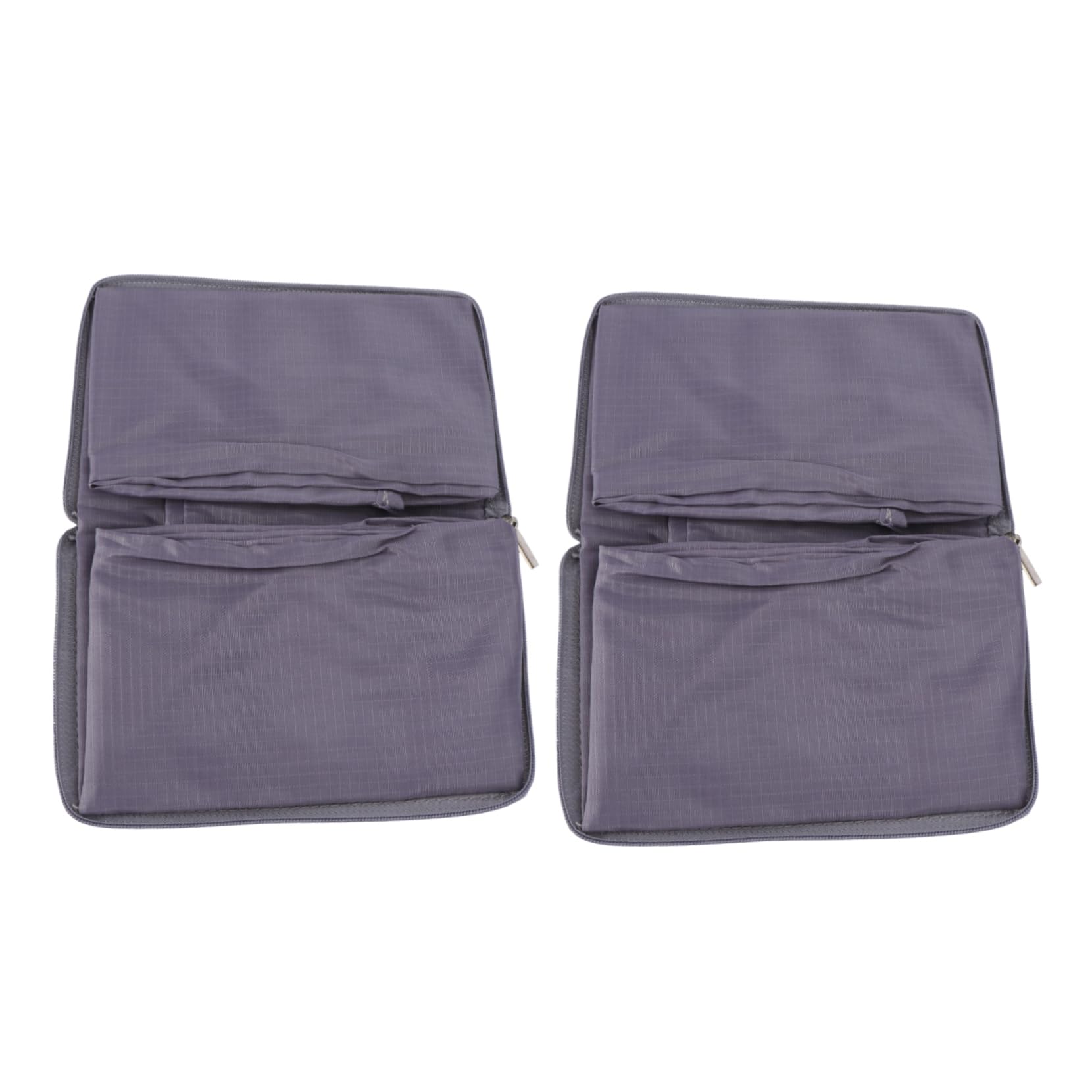 Cabilock 2pcs Portable Reusable Shopping Pouches Oxford Cloth Tote Bags for Grocery Beach and Daily Use Easy to Clean and Store Color