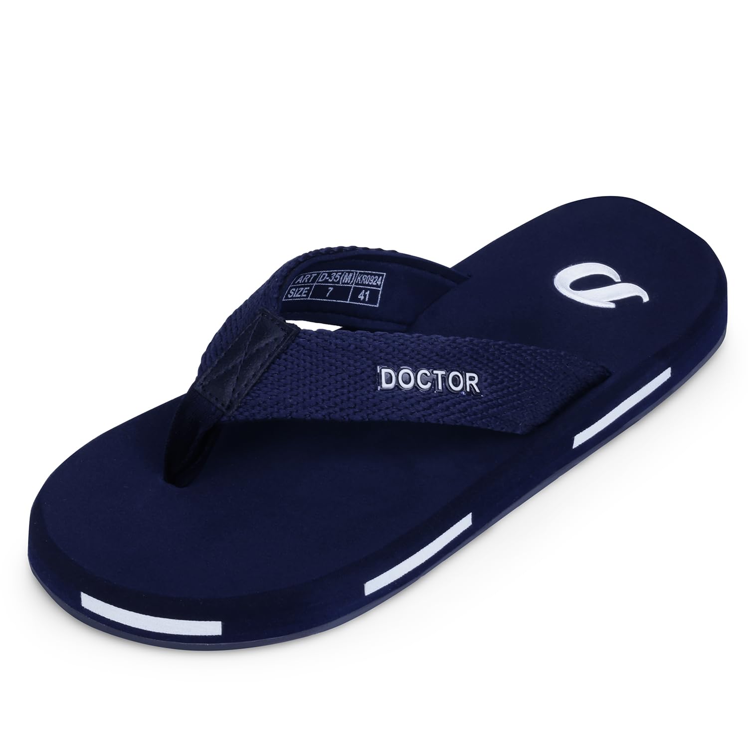 doctor extra soft Men's Classic TPR Slippers with Cushion FootBed for Adult| Comfortabl &Light Weight|Stylish & Anti-Skid|Orthopedic Casual Durable Waterproof Everyday Dr.Flip Flops Gents & Boys D-35-picture-27