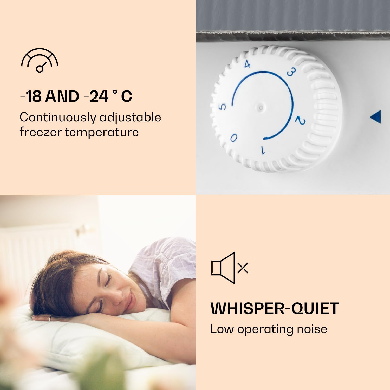 Klarstein No Frost Portable Vertical Freezer 33 L, Low Consumption with Shelf and Scraper, Suitable for Home and Office — view 4