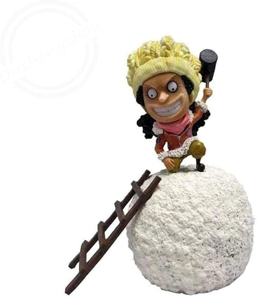 Amazon Co Jp Kyenui ワンピース 麦わら海賊団ウソップバージョン雪だるまアニメーションキャラクターモデル 9 5インチフィギュアアニメの贈り物おもちゃモデルキット おもちゃ