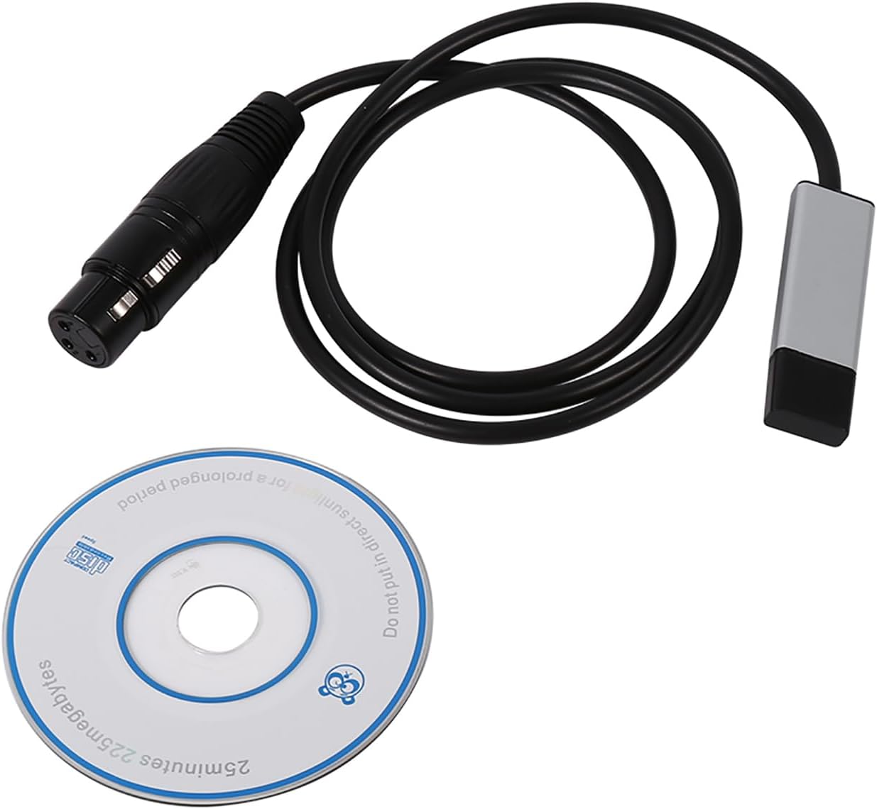 USB to DMX Interface Adapter LED DMX512 Studio Computer PC Stage Lighting Controller Dimmer For LED Effect Master-Slave Led Flat