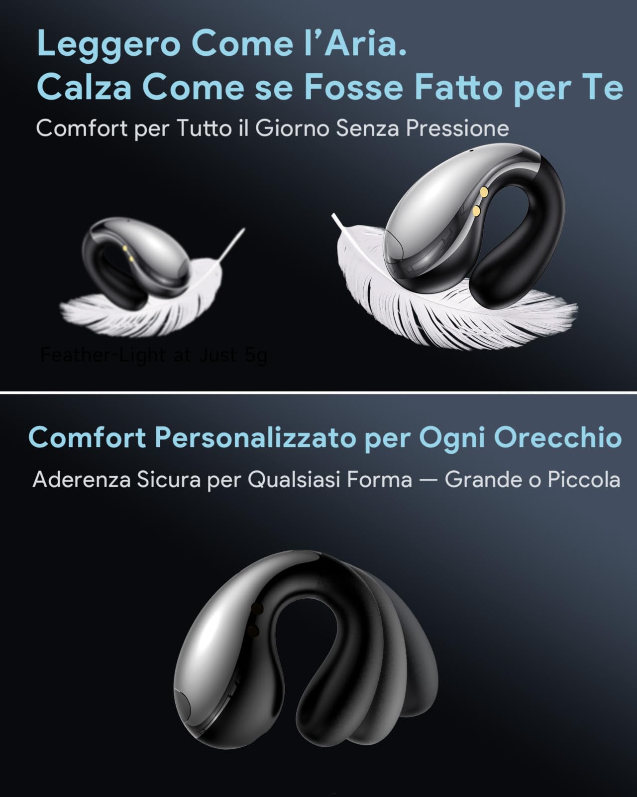 Boytond Traduttore Vocale Istantaneo Multilingue - Auricolari Per Traduzione Simultanea In Tempo Reale, Cuffie Con Traduzione Multilingue Per Studio, Business e Viaggi Internazionali, Placcatura nera