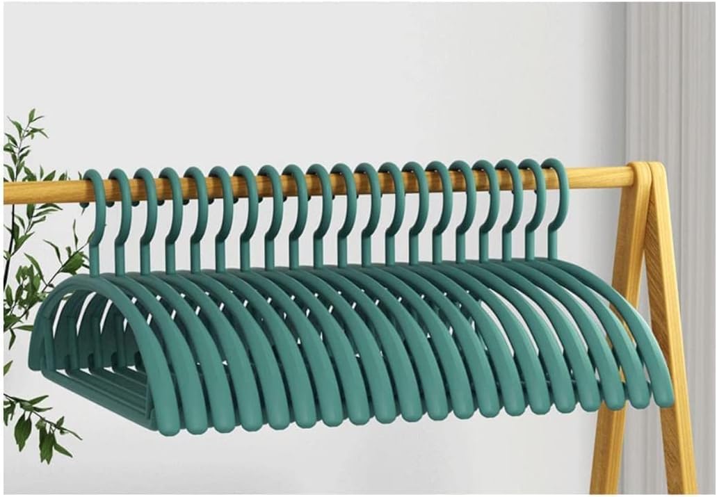 HCZKIUJY Hangers Plastic Hangers 20 Pack Coat Hangers For Closet Space Saving Clothes Hanger For Shirt Pant Clothes hangers for clothes non slip