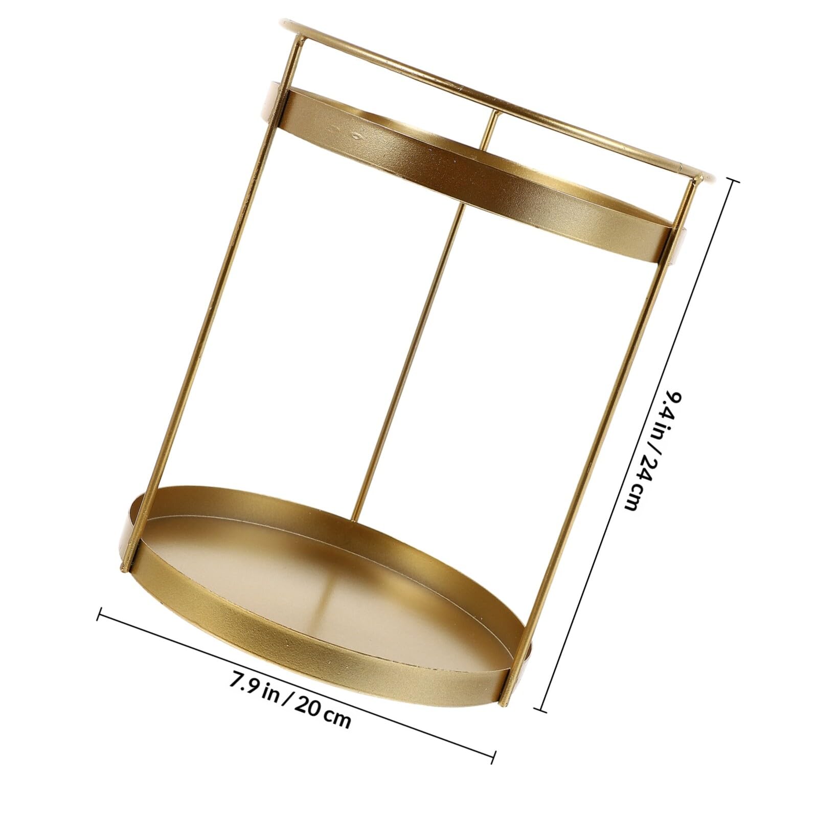Didiseaon Estante Diseño Versátil y Compacto Doble Capa de Almacenamiento de Maquillaje Multifuncional de Hierro Dorado para Organizador de Tocador y Baño