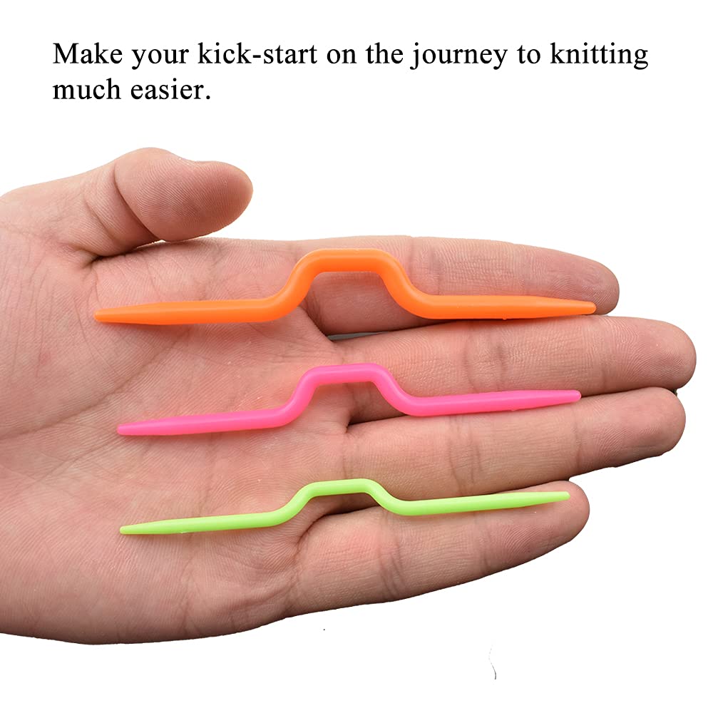 Plastic Stitch Holders 6-Piece Knitting Cable Needles Set - Mixed Color For  Sweaters, Socks \u0026 Crochet Crochet Embroidery Knitting Hooks, image size:1000x1000