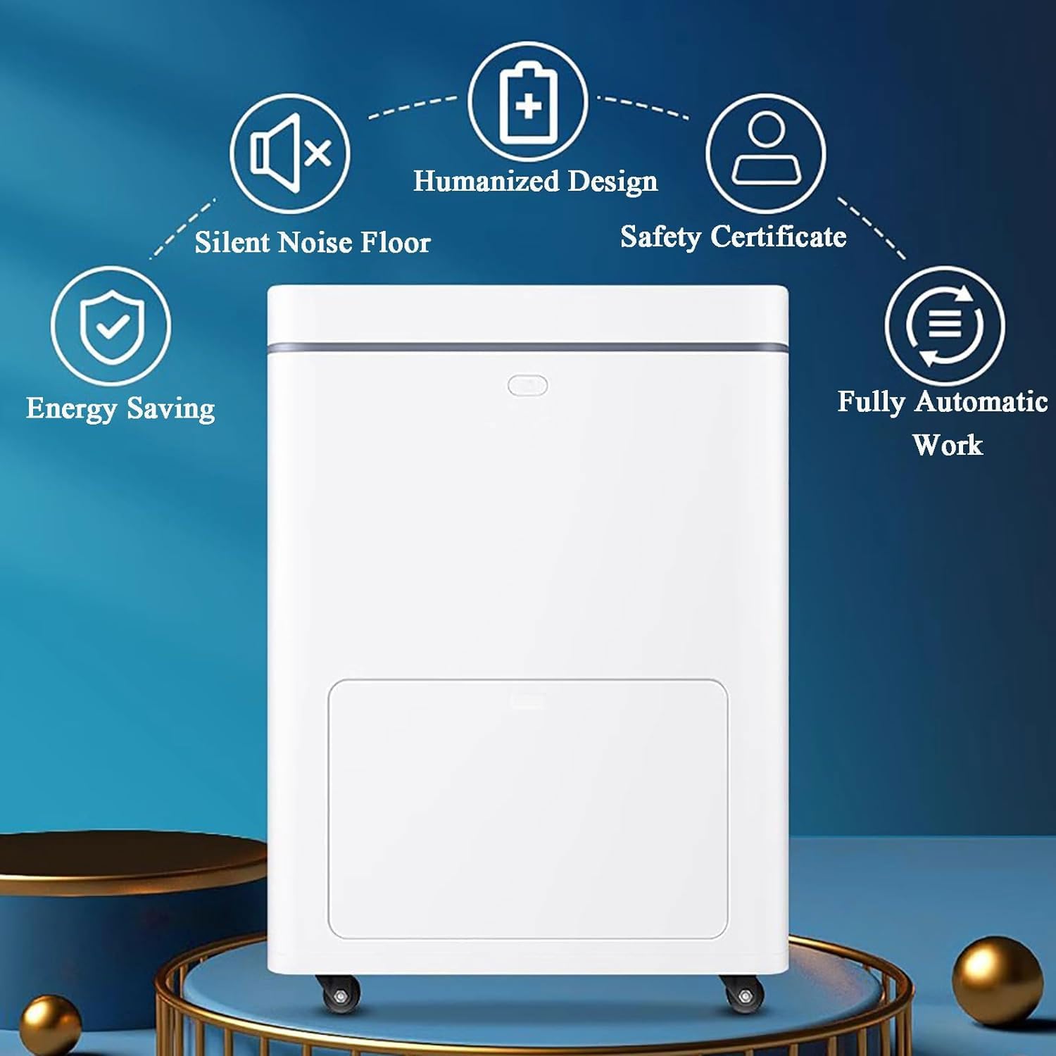 20-Liter-Komposter für Küchenabfälle, elektrischer Smart Food Cycler, intelligente Bluetooth/WLAN/App-Steuerung, geräuscharmer, automatisch laufender Komposter für Obst, Fleisch, Fisch, Suppe, Nudeln