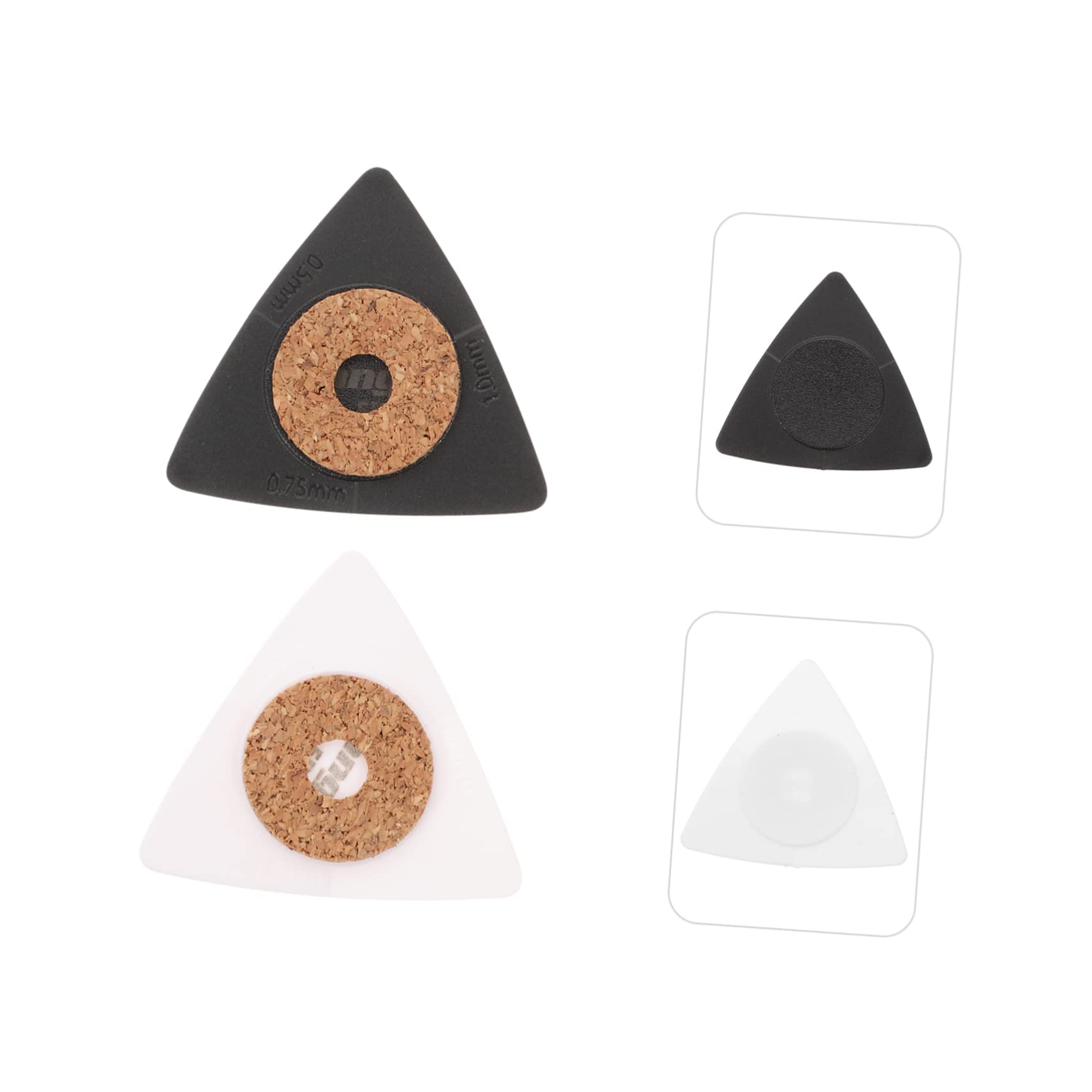 SUPVOX 5sets Plettri Triangolari Per Chitarra Neri Accessori Leggeri e Resistente Migliora Suono e Facile Da Trasportare