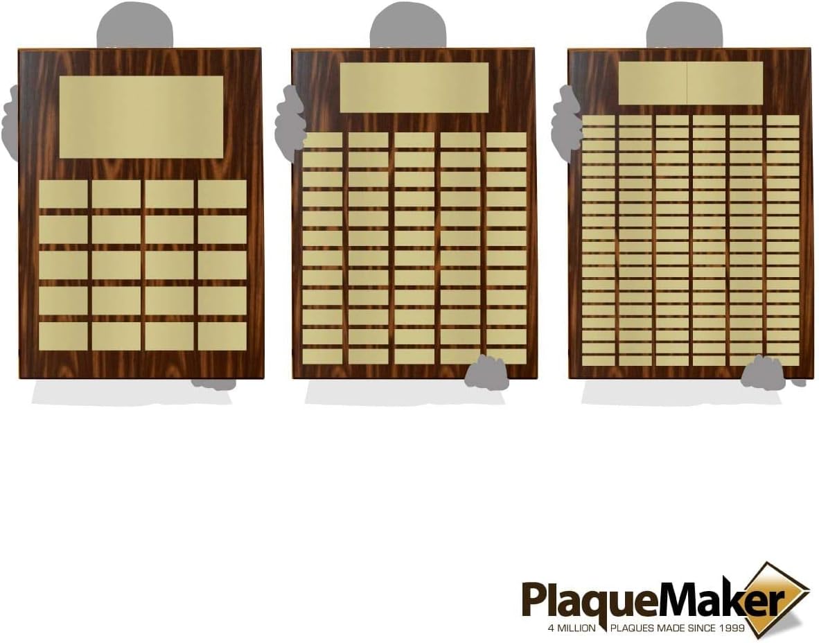 Perpetual Plaques - Great for Employee of The Month, Sponsered and Donated by Plaques and Sporting Awards. Order All Small Plates Now, or One at a Time Later (18 x 24" Pledge) - Image 3