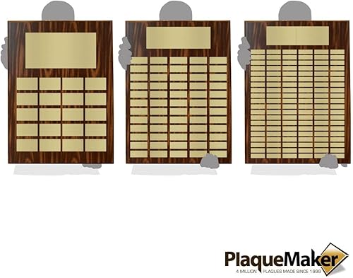 Miniatura 4 de Placas perpetuas ideales para empleados del mes, patrocinadas y donadas por placas y premios deportivos. Pide todos los platos pequeños ahora, o uno