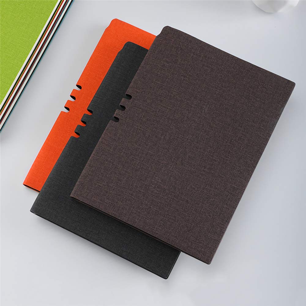 VIDOO A5 Business Office Notebook Creative Soft Leather Daily Work Notebook Papeterie Écriture Carnet Fournitures De Bureau - Bleu